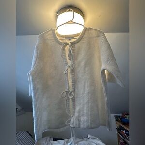 Chic White Women's Cardigan